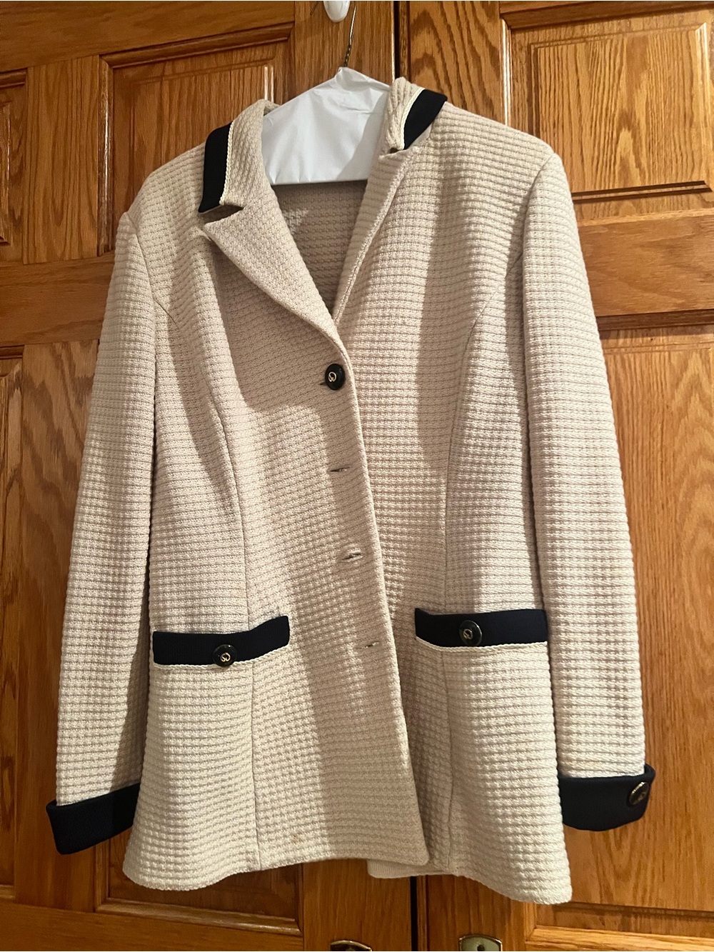 Vintage - St. John Collection by Marie Gray Textured Knit Blazer